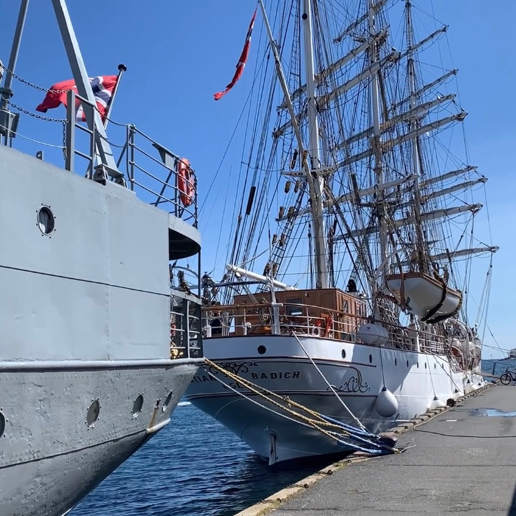 Iron ship at the Wooden Boat Festival in Risør!